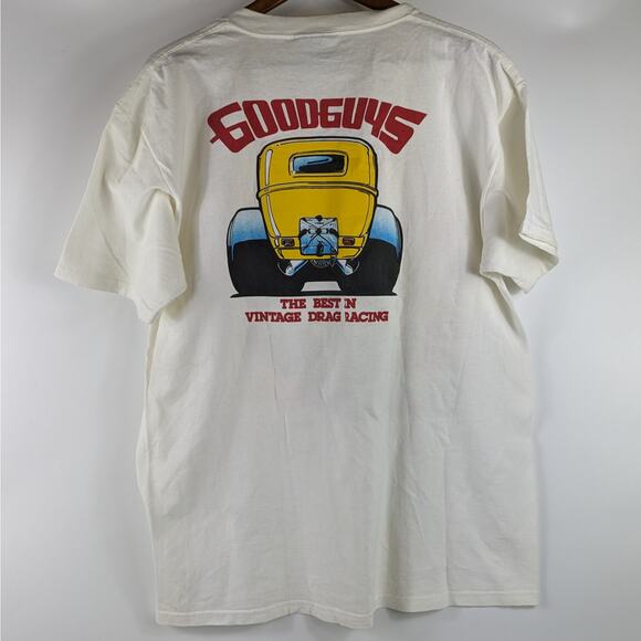 Vtg 1992 Drag Racing Mens L T-Shirt Autographed Pure Hell Larry Huff Goodguys - Picture 5 of 10